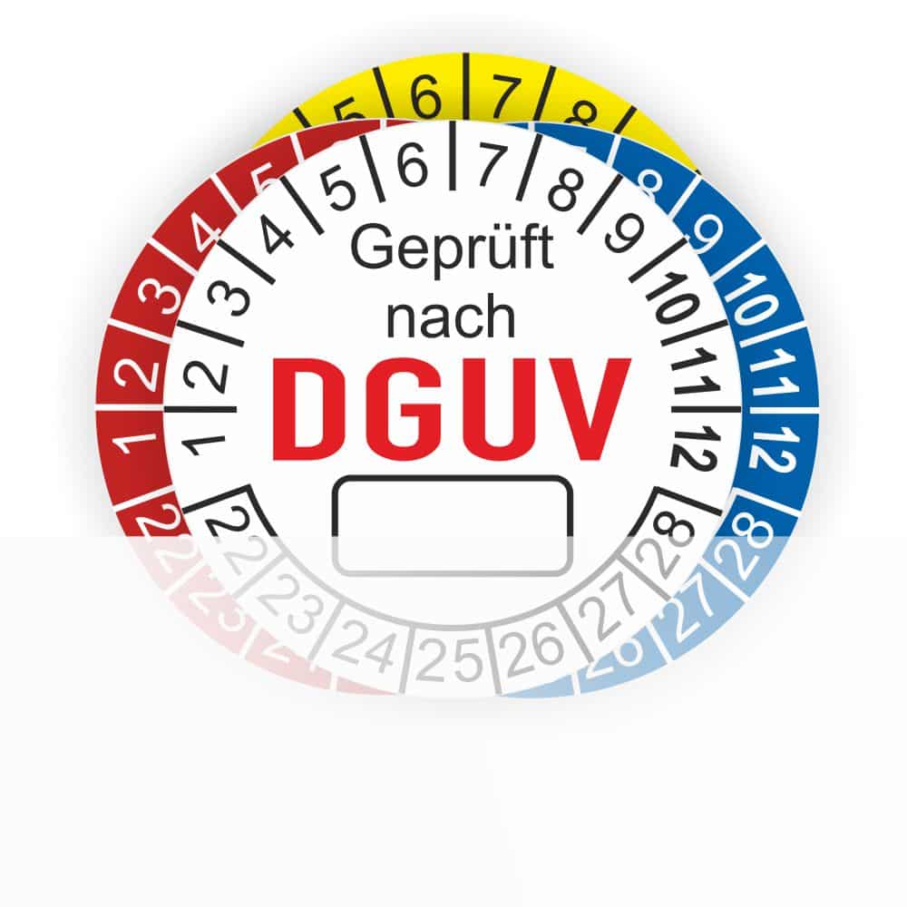 Prüfplakette Prüfunge Nach DGUV Vorschrift 70 - Fahrzeuge