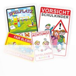 Kinder-Spielplatz-Schilder