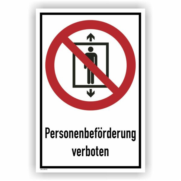 Personenberförderung veboten