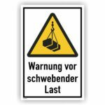 Warnung vor schwebender Last
