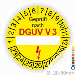 Dguv Prüfplaketten mit Leerfeld