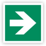 Rettungsweg – Richtungspfeil nach rechts ASR A1.3 DIN EN ISO 7010