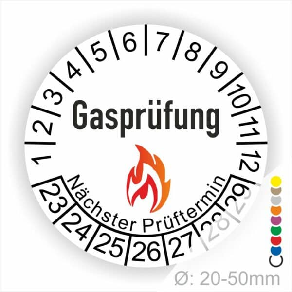 Gasprüfung Prüfplaketten Gaswartung