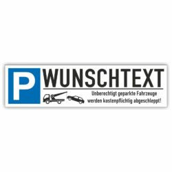 Parkplatzreservierer Wunschtext