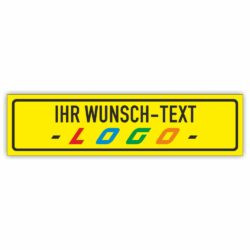 Kunden Parkplatzschild Langformat