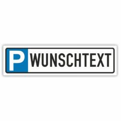 Parkplatzreservierer Schild zu Parkplatz Kennzeichnung