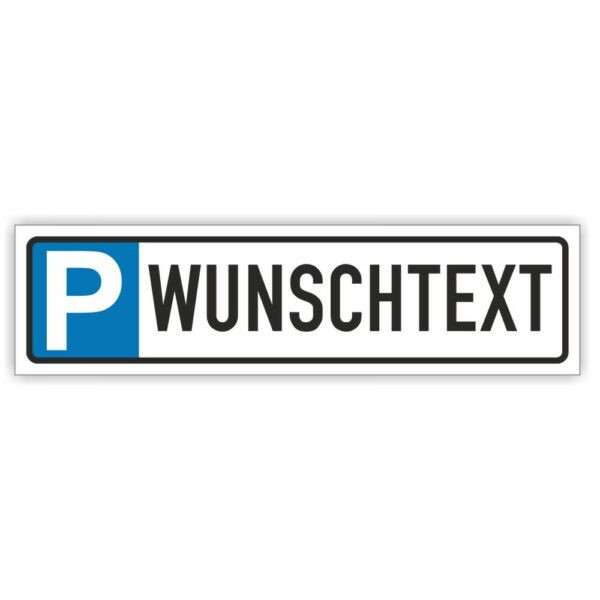 Parkplatzreservierer Schild zu Parkplatz Kennzeichnung