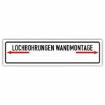 Lochbohrungen Wandmotage ansicht