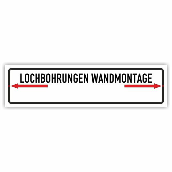 Lochbohrungen Wandmotage ansicht