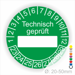 Technisch geprüft Prüfplaketten
