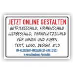 Schild Querformat online gestalten