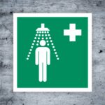 Notdusche Sicherheitskennzeichnung ASR A1.3 DIN EN ISO 7010 E012