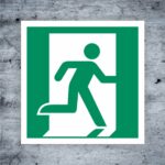 Fluchtweg Kennzeichnung Rettungsweg - Notausgang ASR A1.3 DIN EN ISO 7010 E002