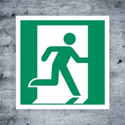 Fluchtweg Kennzeichnung Rettungsweg - Notausgang ASR A1.3 DIN EN ISO 7010 E002