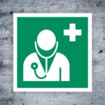 Arzt Fluchtwege Kennzeichnung ASR A1.3 DIN EN ISO 7010 E009