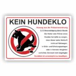 Verunreinigung dur Hunde Verboten Schild