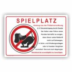 Spielplatz keine Hundetoilette Schild