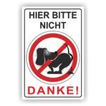 Kein Hundeklo Verbot Schild