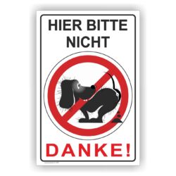 Kein Hundeklo Verbot Schild