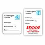 KFZ Klimaanlage-Service geprüft Serviceaufkleber