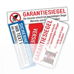 Sicherheit- Garantiessiegel