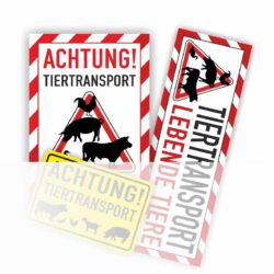 Tiertransport schilder