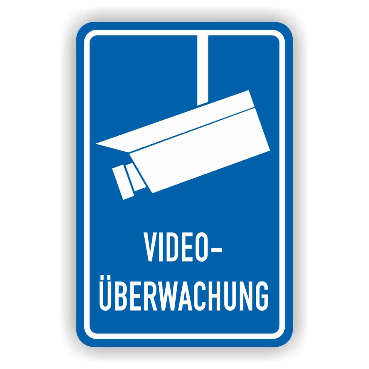 Achtung Videoüberwachung Hinweis- Schild - PrintEngel