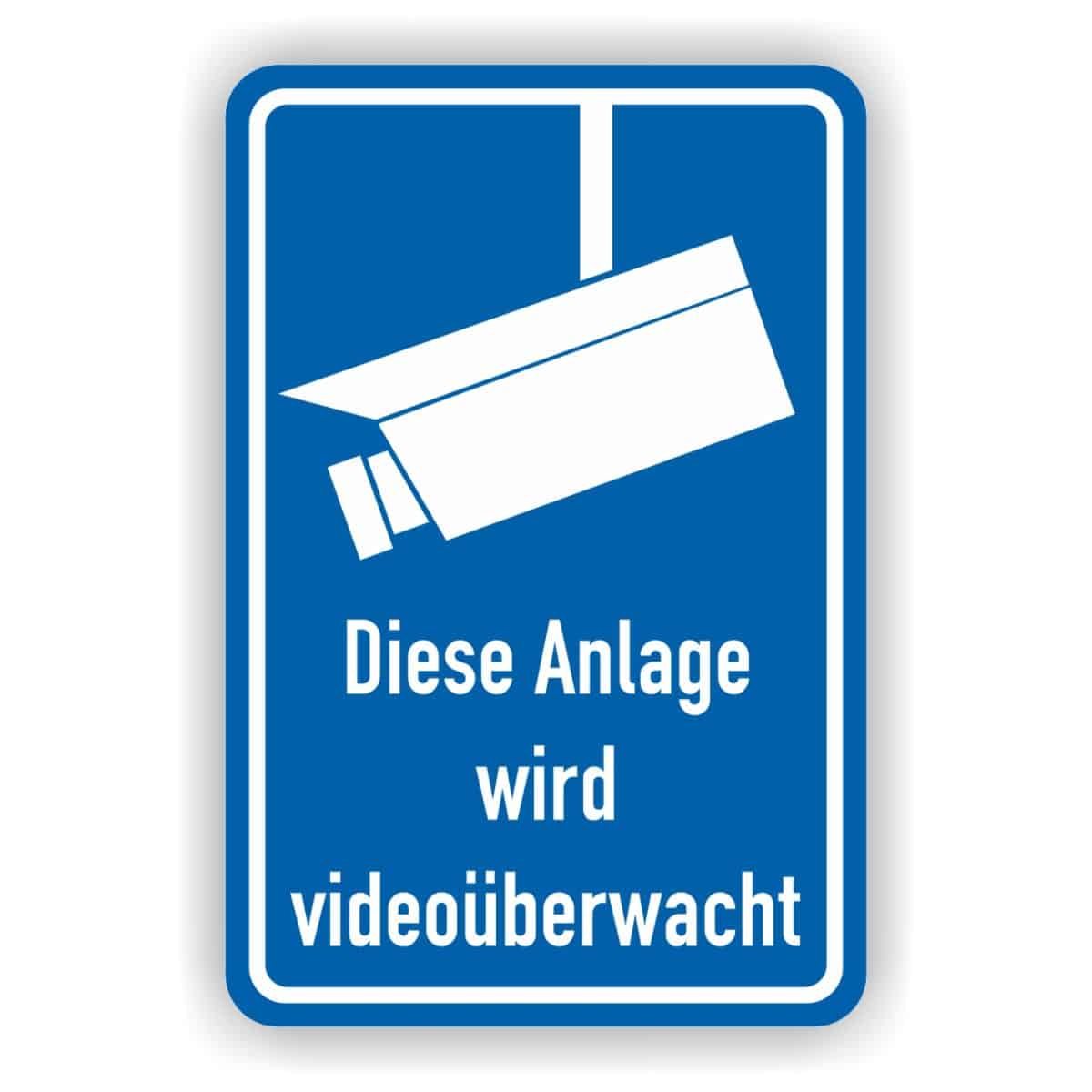 6 Aufkleber Videoüberwachung Mit Piktogramm Schild In Größe 10,5 X 14,8 - Foto 7