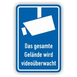 videoüberwachungsschild Gelände wird videoüberwacht