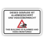 Achtung videoüberwachung Schild