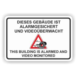 Achtung videoüberwachung Schild