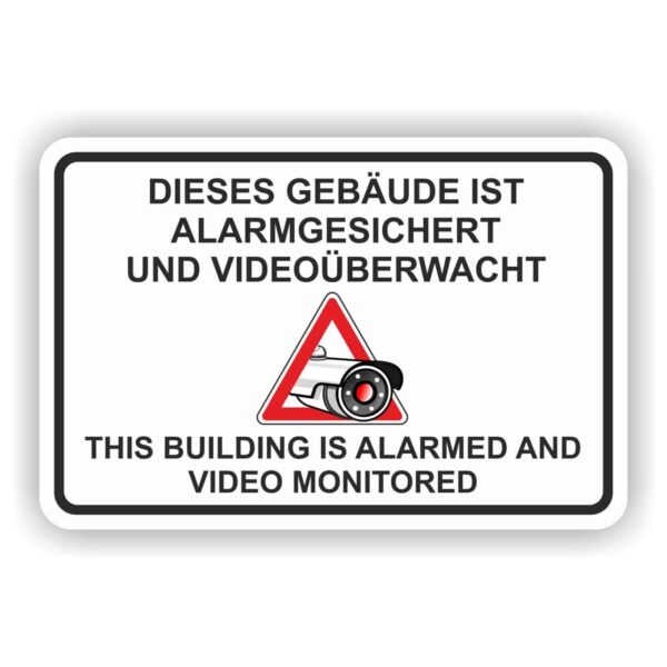 Achtung videoüberwachung Schild