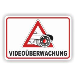 Video Hinweisschild Videoüberwachung