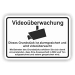 Vidoüberwachung Grundstück Schild