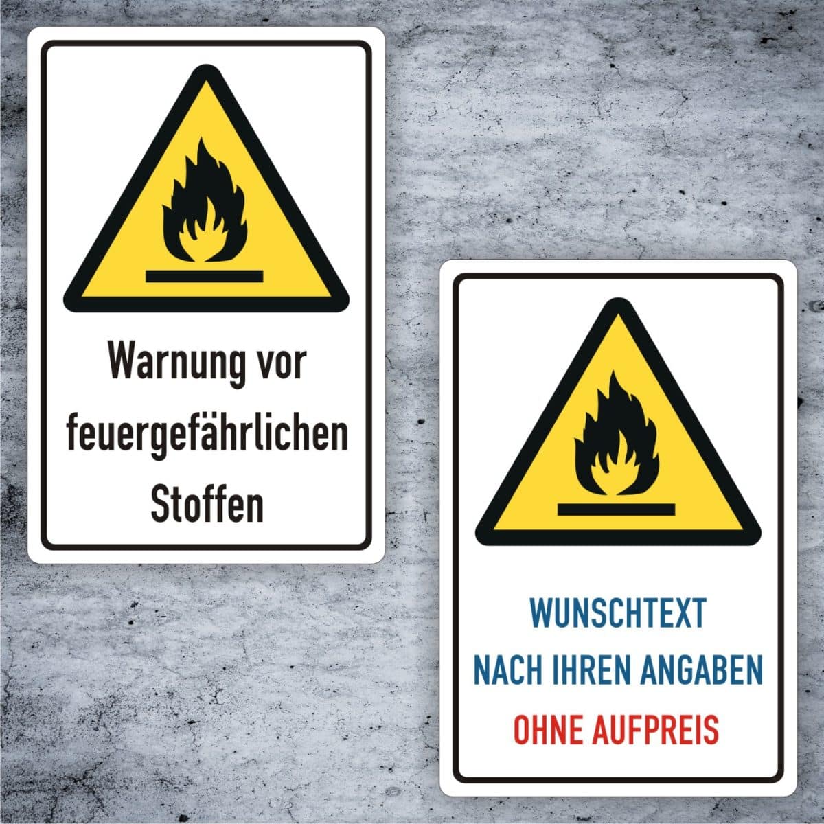 ISO Sicherheitskennzeichnung - Warnung vor feuergefährlichen Stoffen main image 1