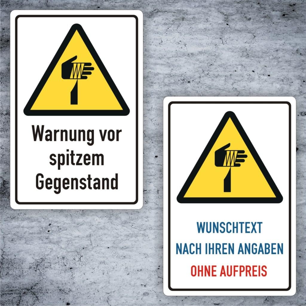 4x Sicherheitsaufkleber „Achtung: Automatischer Anlauf!“ Nach DIN EN ISO 7010 – 10 Cm, Wasserfest, UV-beständig