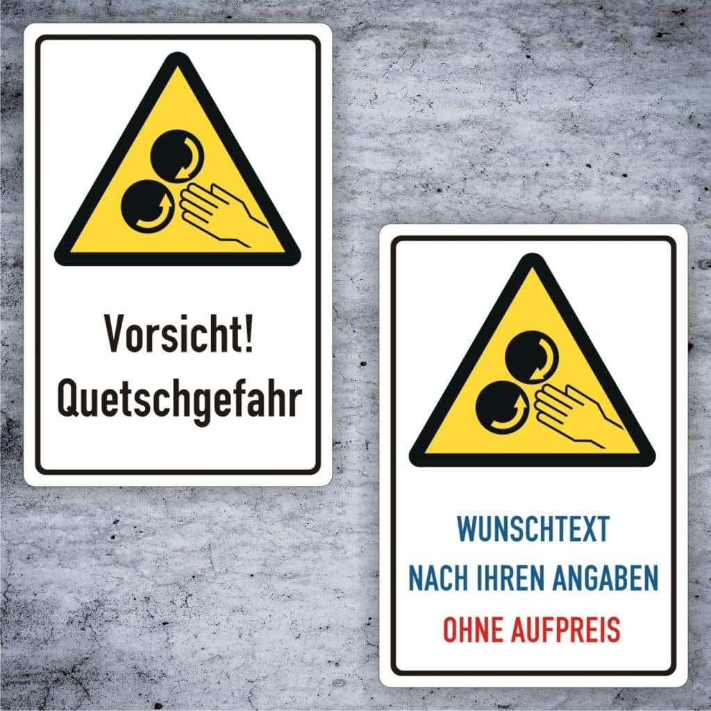 Warnschild Herabfallende Gegenstände Aluminium 200mm ISO 7010 1St