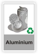 Aluminium Behälter Tonne- Container Schilder - Aufkleber