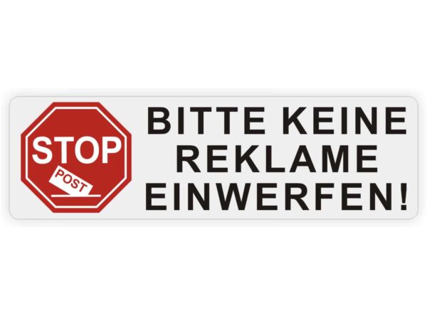 Bitte keine Reklame Aufkleber