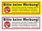 Bitte keine Werbung - Aufkleber kostenlos - Waldakademie