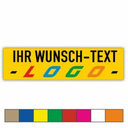 Wunschtext Schild Langformat online gestalten