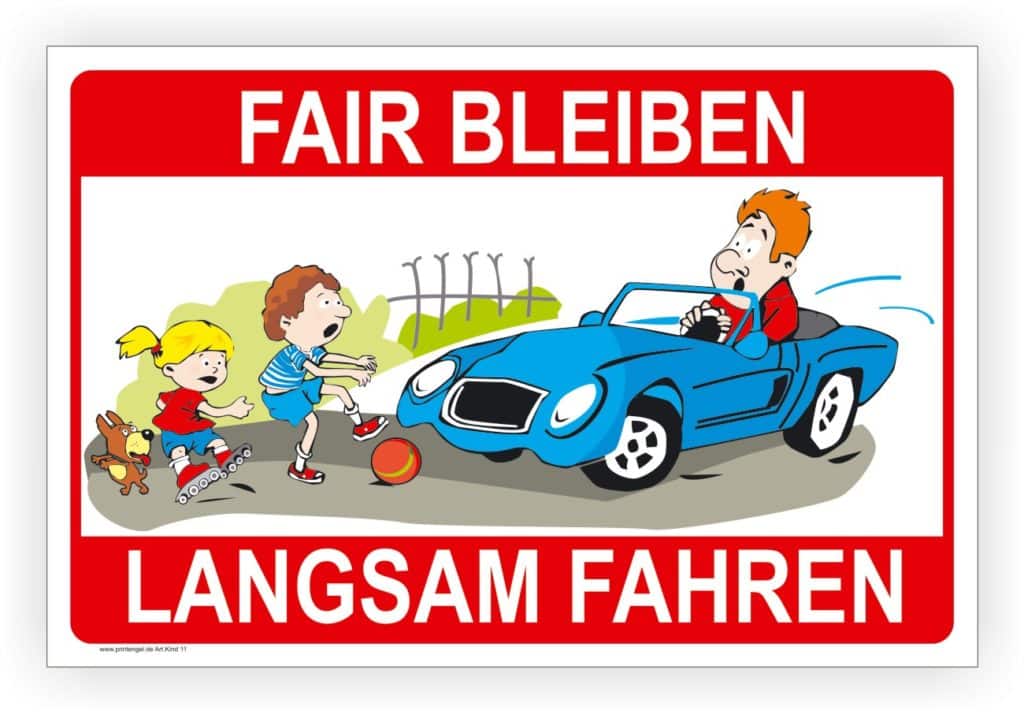 Haimax Warnschild Aus Metall – 30,5 X 40,6 Cm – 'Langsam 10 MPH, Kinder & Haustiere' Für Die Straße