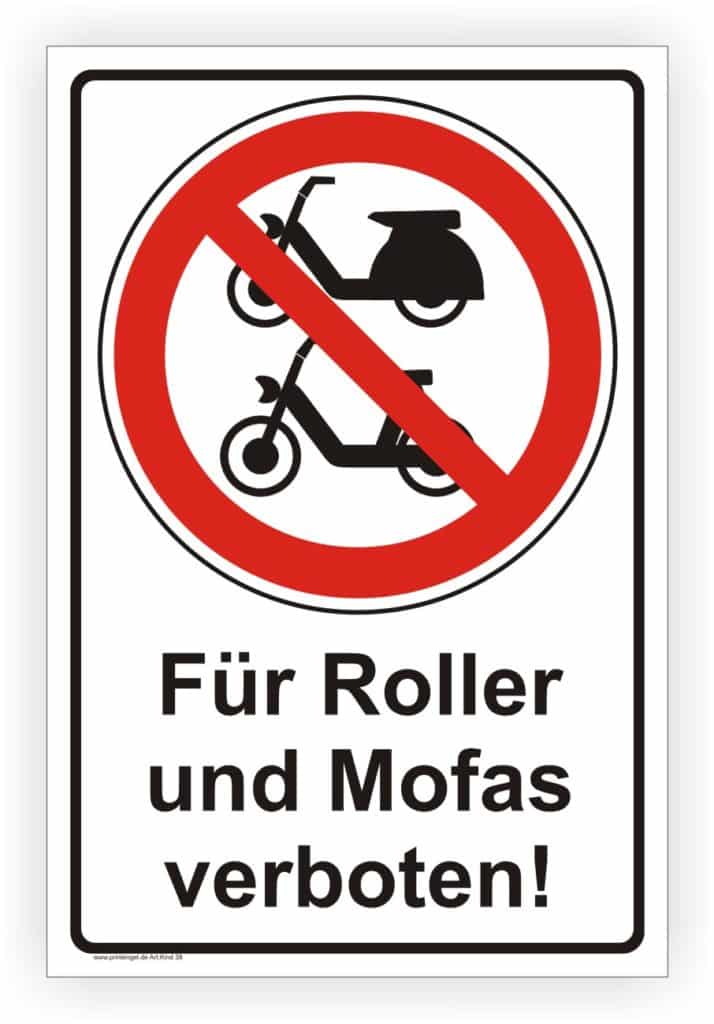 Mofa Verboten Schild