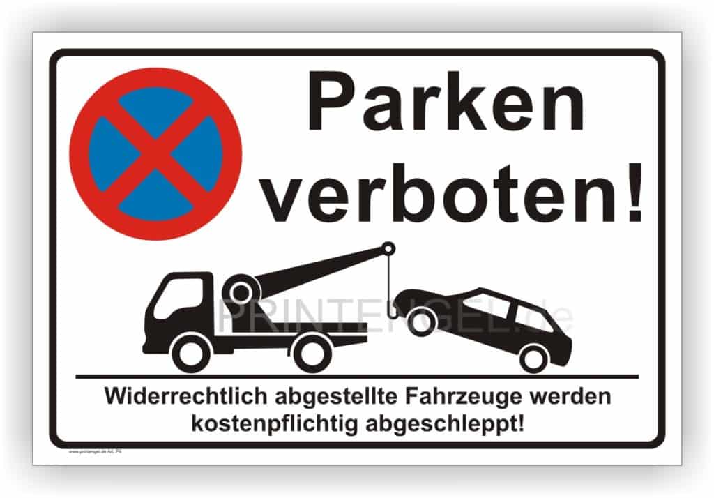 Wieviel Kostet Das Parken Im Absoluten Halteverbot www.printengel.de