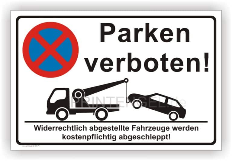 Was Kostet Parken Absolutes Halteverbot www.printengel.de