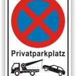 Schild-privatparkplatz