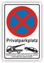 Schild-privatparkplatz