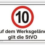 Auf dem Werksgelände gilt die StVO