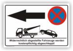 Parverbot Pfeil rechts Schild