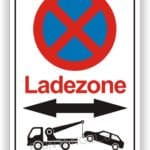 Ladezone freihalten Parkverbot Schild